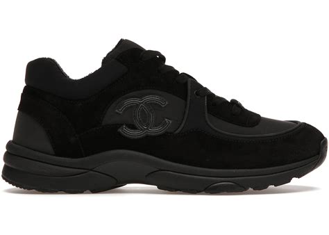 black chanel trainers ladies|Chanel low top trainer cc.